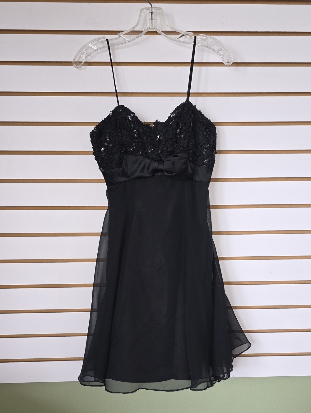 Vintage De Laru Sequin Spaghetti Strap Dress